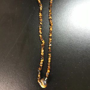 17" Tigerseye Beaded Necklace